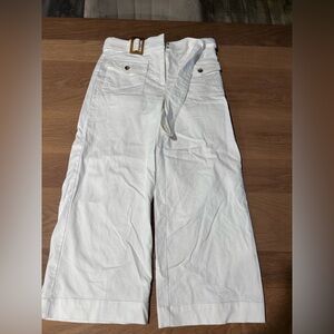 LOFT White Wide Leg Pants